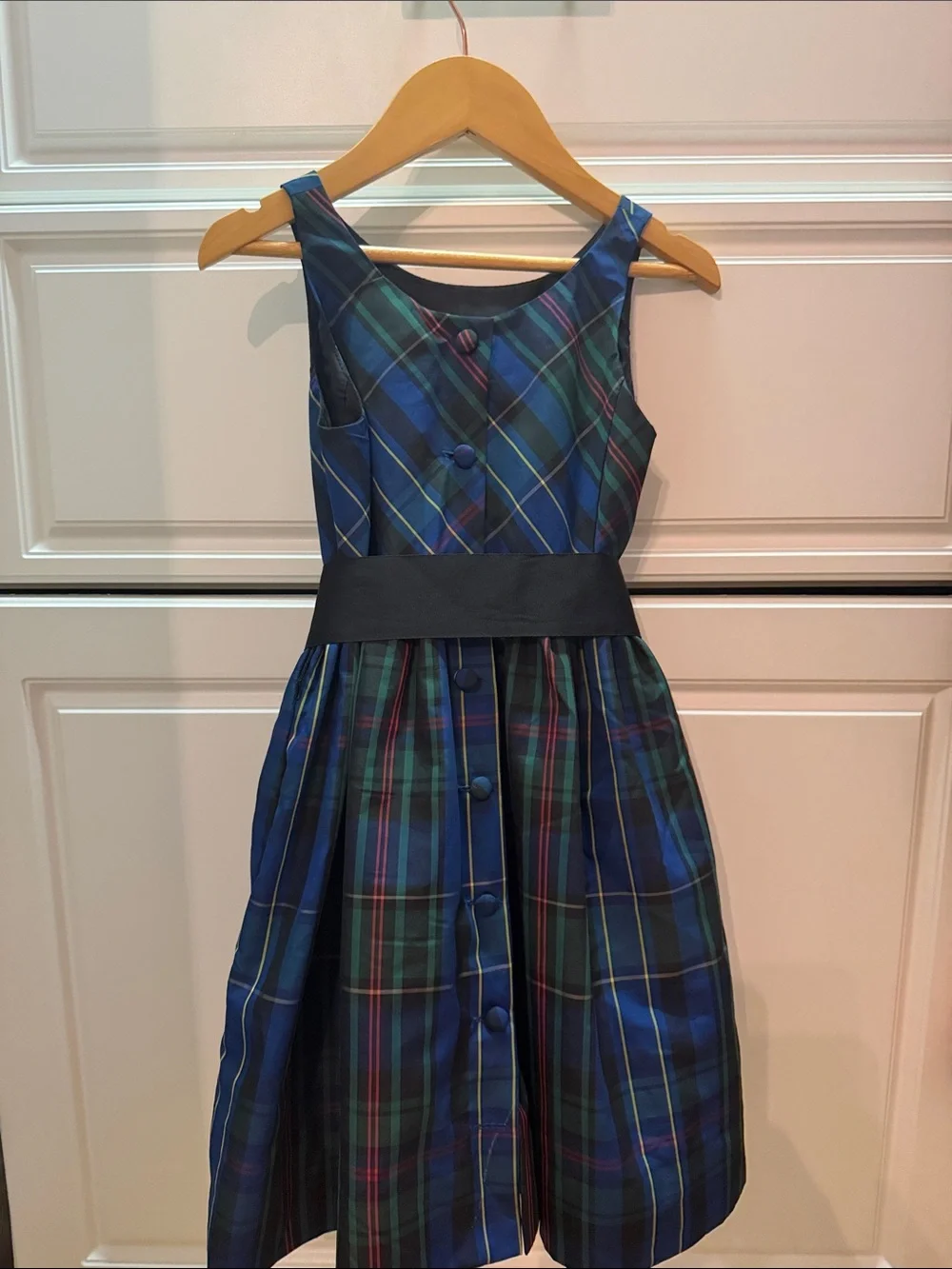 Ralph Lauren Navy tartan dress